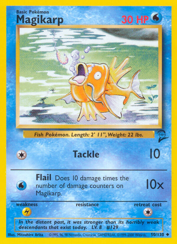 Magikarp⁣ - Base Set 2⁣ (Uncommon)⁣ [50] English / Near Mint / Normal