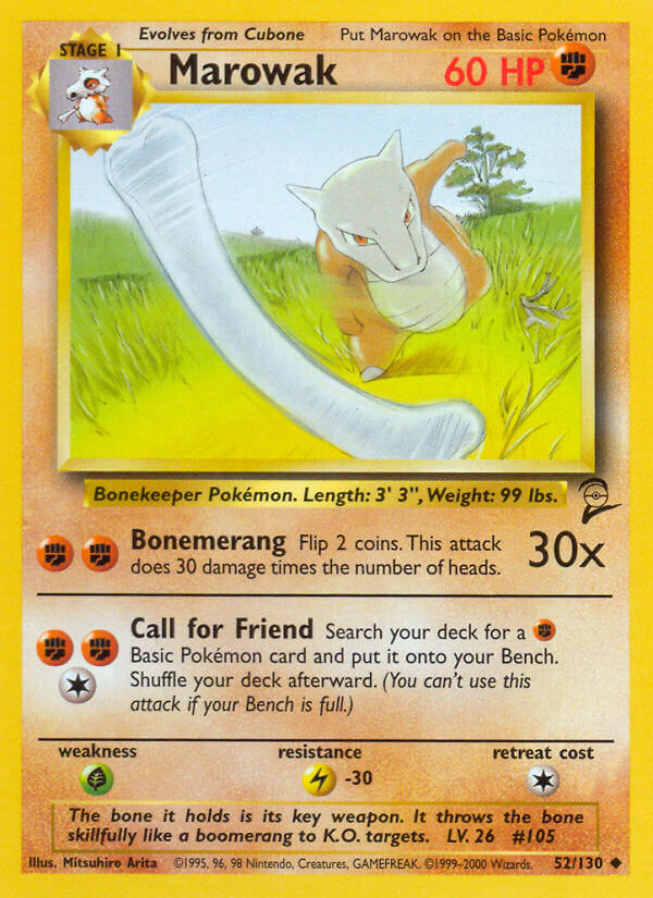 Marowak - Base Set 2 (Uncommon) [B2-52] English / Near Mint / Normal