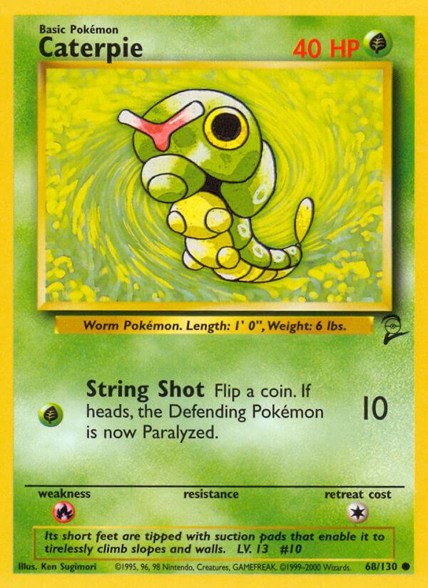 Caterpie⁣ - Base Set 2⁣ (Common)⁣ [68] English / Good / Normal