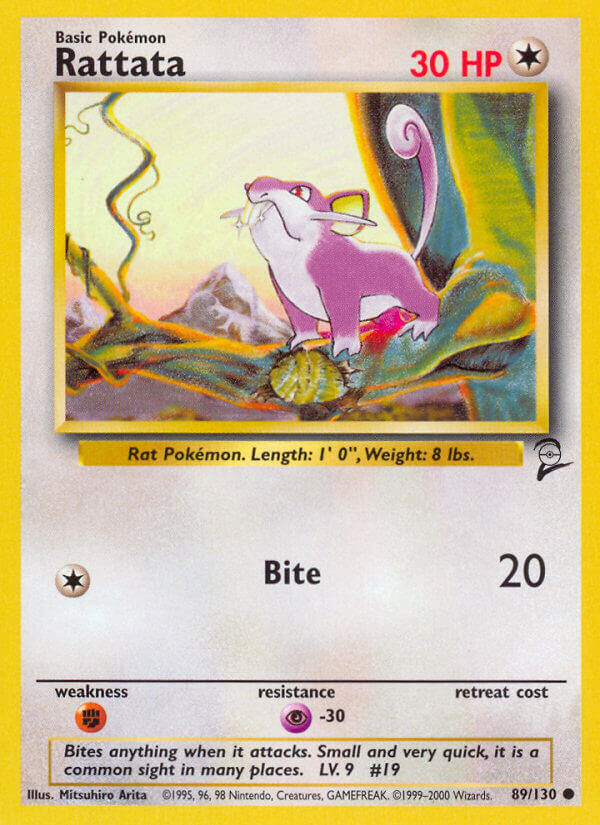 Rattata⁣ - Base Set 2⁣ (Common)⁣ [89] English / Near Mint / Normal