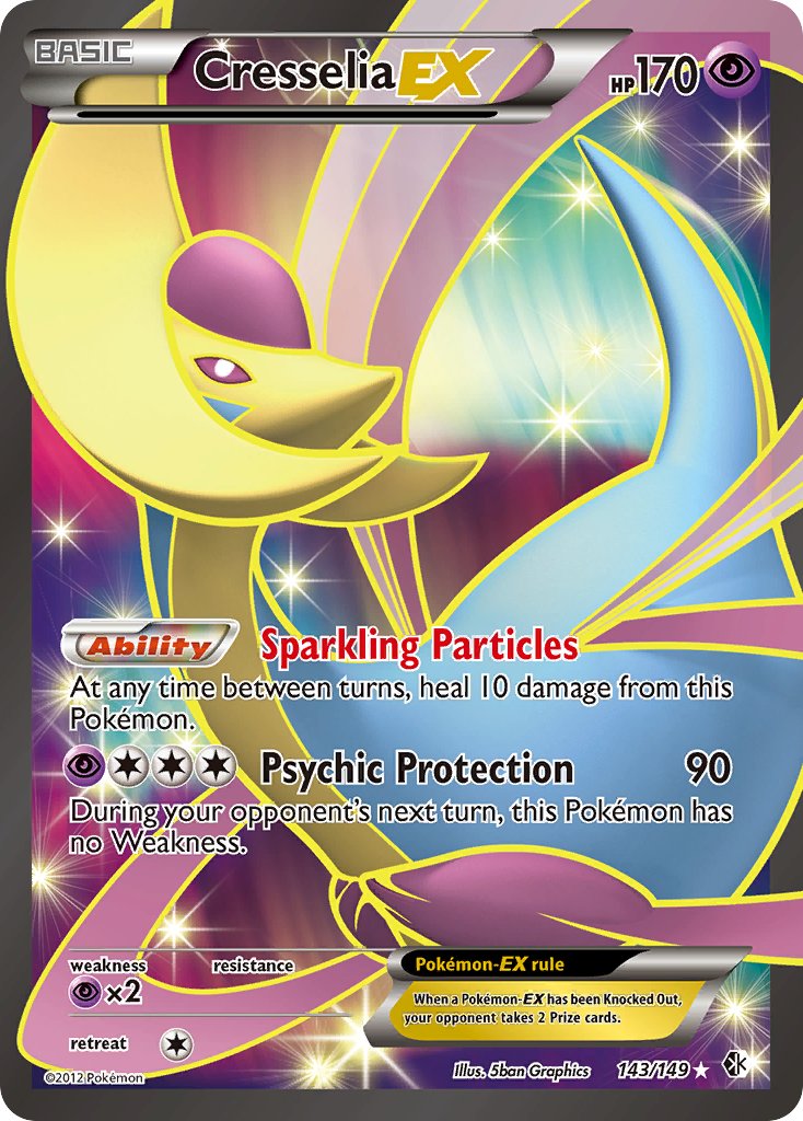 Cresselia EX - Boundaries Crossed (Ultra Rare) [BCR-143] English / Near Mint / Normal
