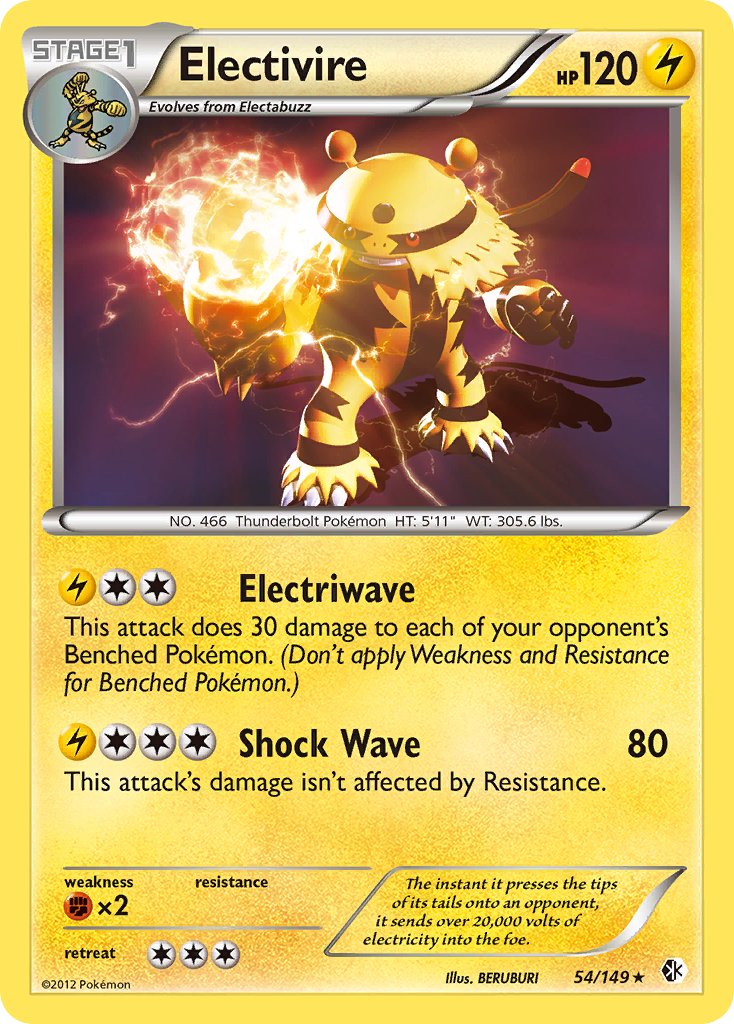Electivire - Boundaries Crossed (Holo Rare) [BCR-54] English / Near Mint / Normal