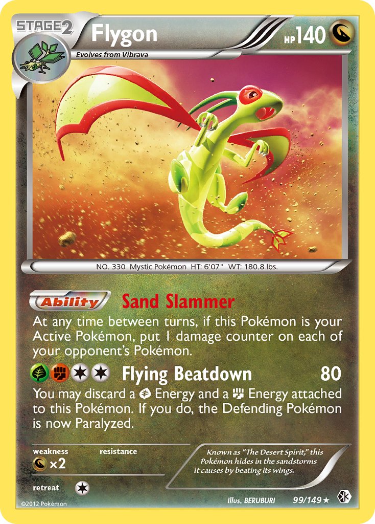 Flygon - Boundaries Crossed (Holo Rare) [BCR-99] English / Near Mint / Normal