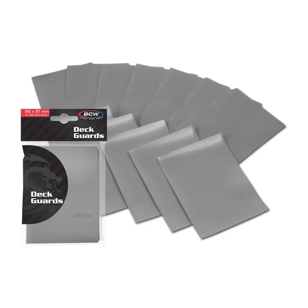 BCW: Deck Guard - Double Matte (50 stk.) Card Sleeves BCW Grå 