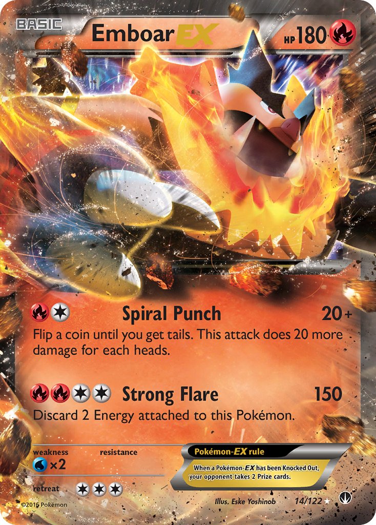 Emboar EX - BREAKpoint (Ultra Rare) [BKP-14] English / Near Mint / Normal