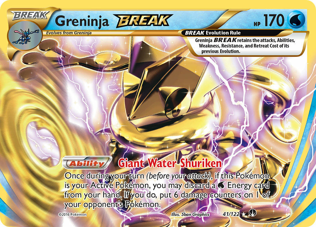 Greninja BREAK - BREAKpoint (Holo Rare) [BKP-41] English / Near Mint / Normal