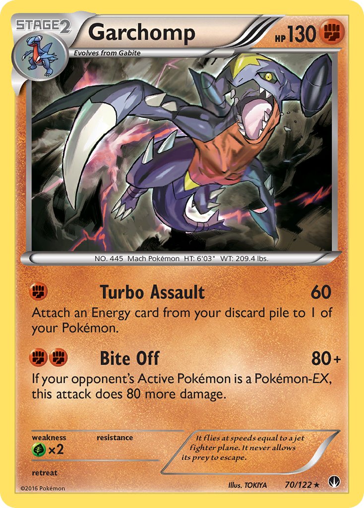 Garchomp - BREAKpoint (Holo Rare) [BKP-70] English / Near Mint / Normal