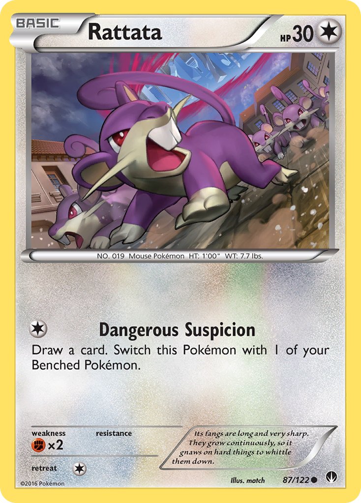 Rattata - BREAKpoint (Common) [BKP-87] English / Near Mint / Normal
