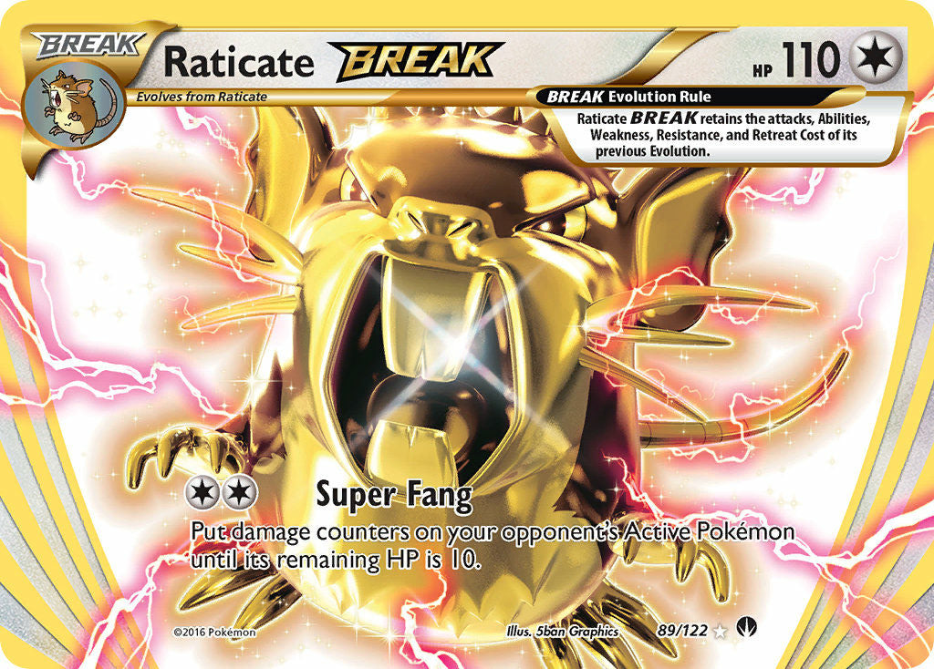 Raticate BREAK - BREAKpoint (Holo Rare) [BKP-89] English / Near Mint / Normal