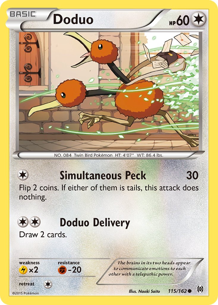 Doduo - BREAKthrough (Common) [BKT-115] English / Near Mint / Normal