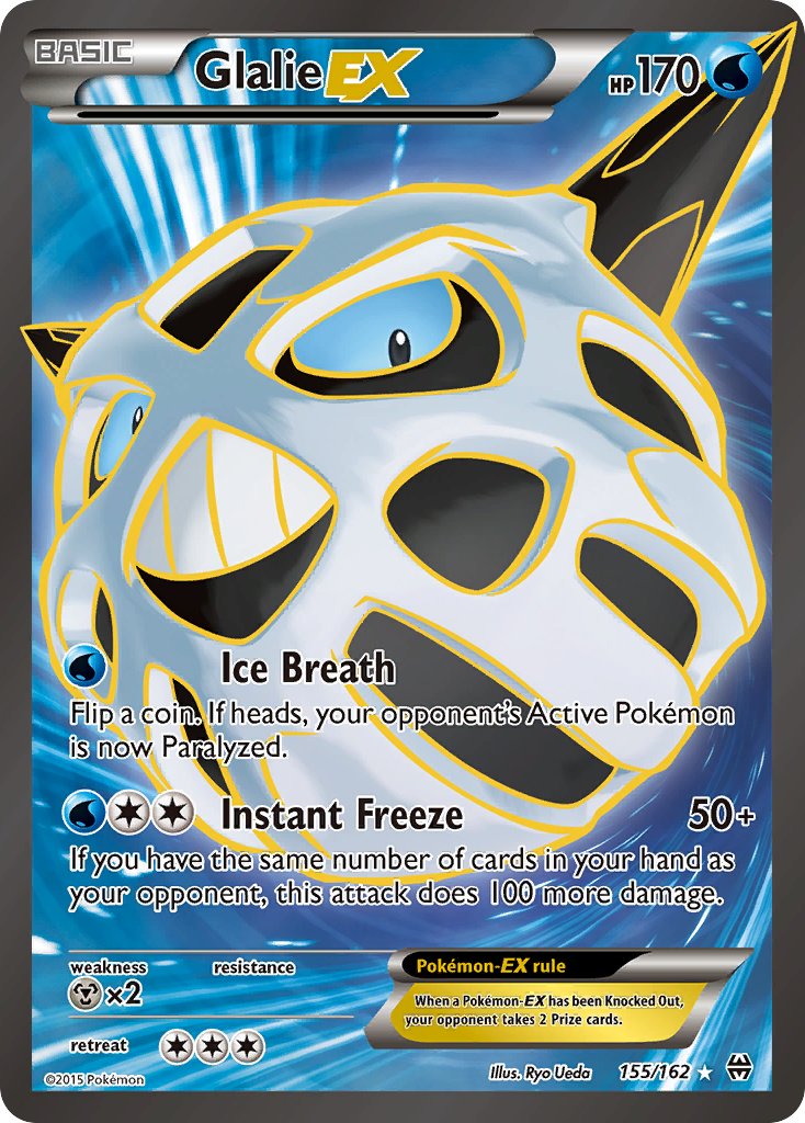 Glalie EX - BREAKthrough (Ultra Rare) [BKT-155] English / Poor / Normal