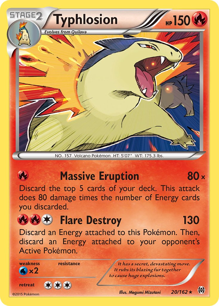Typhlosion - BREAKthrough (Holo Rare) [BKT-20] English / Excellent / Normal