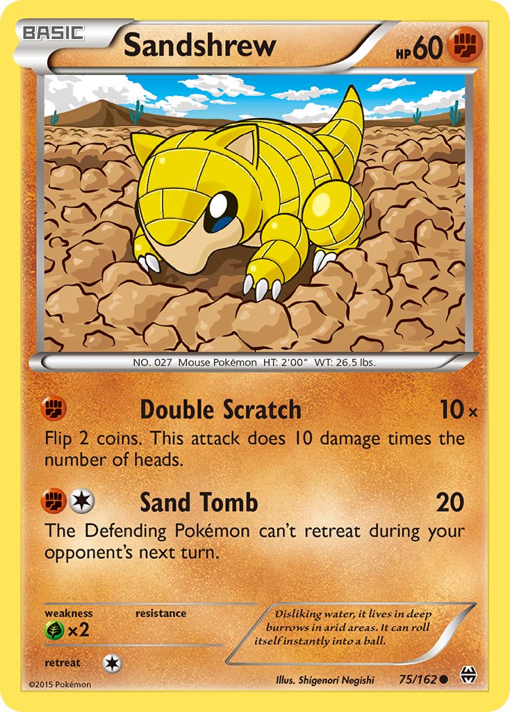 Sandshrew - BREAKthrough (Common) [BKT-75] English / Near Mint / Normal