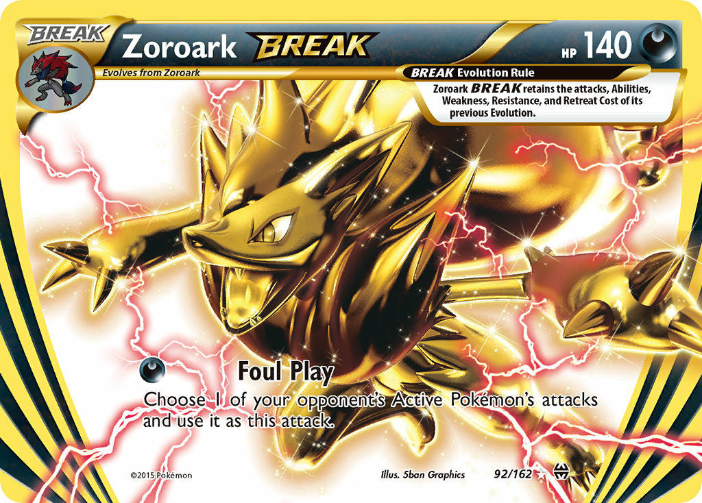 Zoroark BREAK - BREAKthrough (Holo Rare) [BKT-92] English / Light Played / Normal