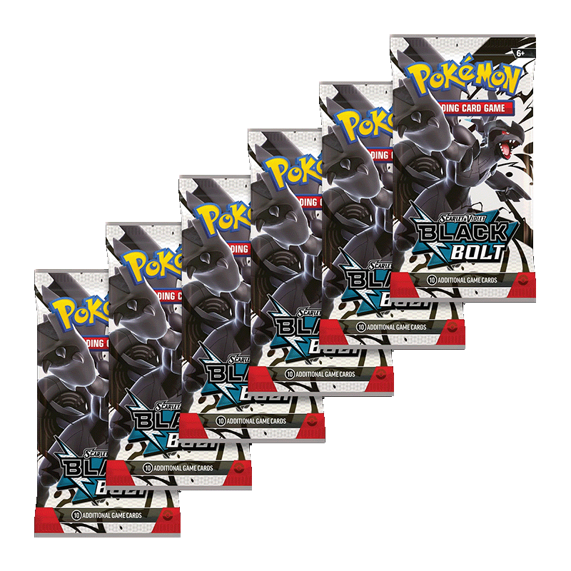 Pokémon TCG: Scarlet & Violet: Black Bolt Booster Bundle (6 Boosters)