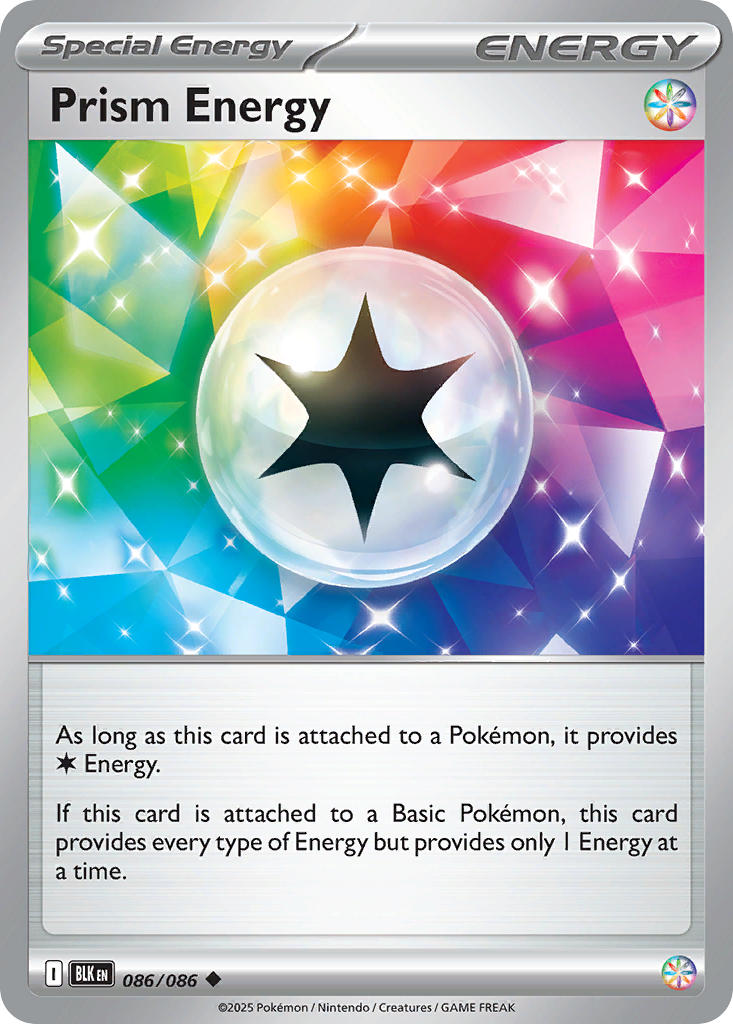 Prism Energy⁣ - Black Bolt⁣ (Uncommon)⁣ [086] English / Near Mint / Reverse-Holo Normal
