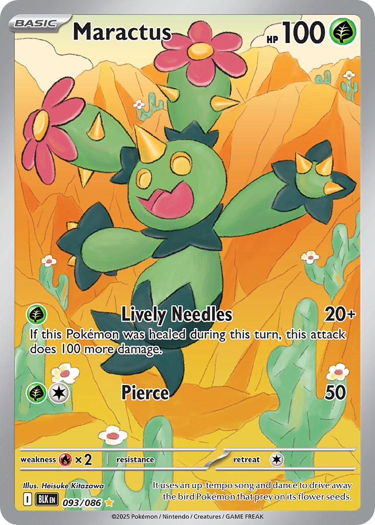 Maractus⁣ - Black Bolt⁣ (Illustration Rare)⁣ [093] English / Near Mint / Normal