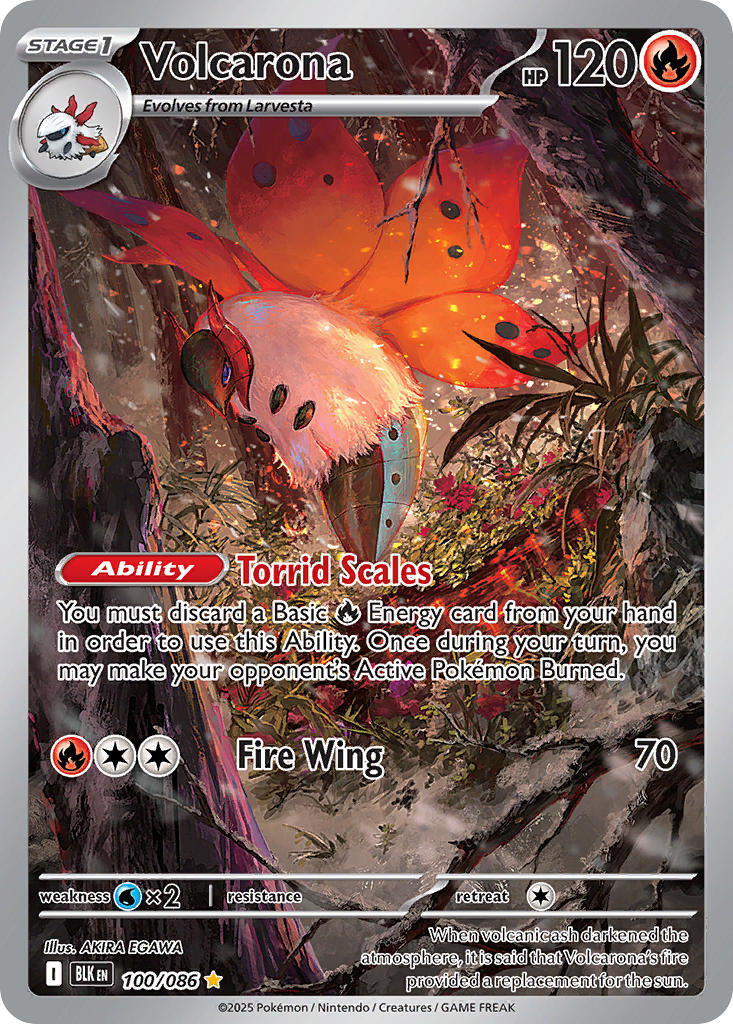 Volcarona⁣ - Black Bolt⁣ (Illustration Rare)⁣ [100] English / Near Mint / Normal