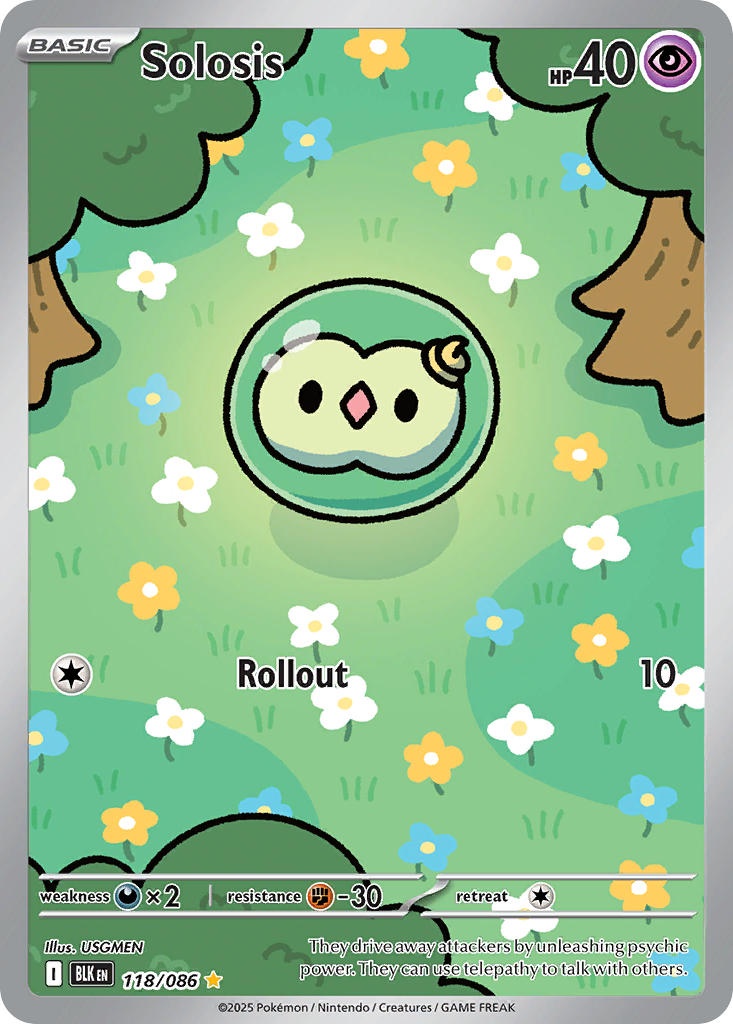 Solosis⁣ - Black Bolt⁣ (Illustration Rare)⁣ [118] English / Near Mint / Normal