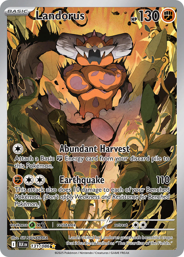Landorus⁣ - Black Bolt⁣ (Illustration Rare)⁣ [131] English / Near Mint / Normal