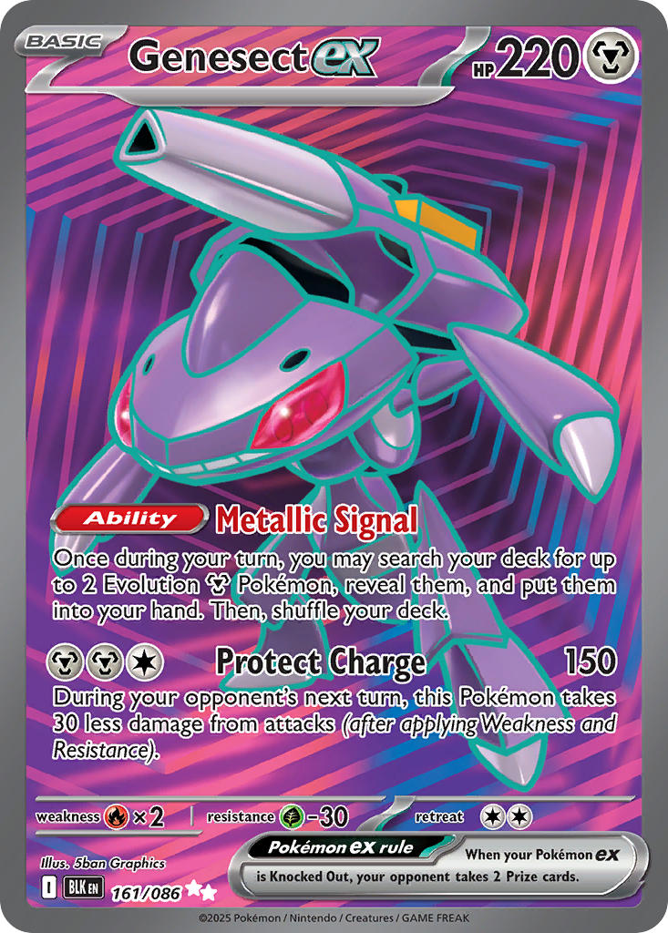 Genesect ex⁣ - Black Bolt⁣ (Ultra Rare)⁣ [161] English / Near Mint / Normal