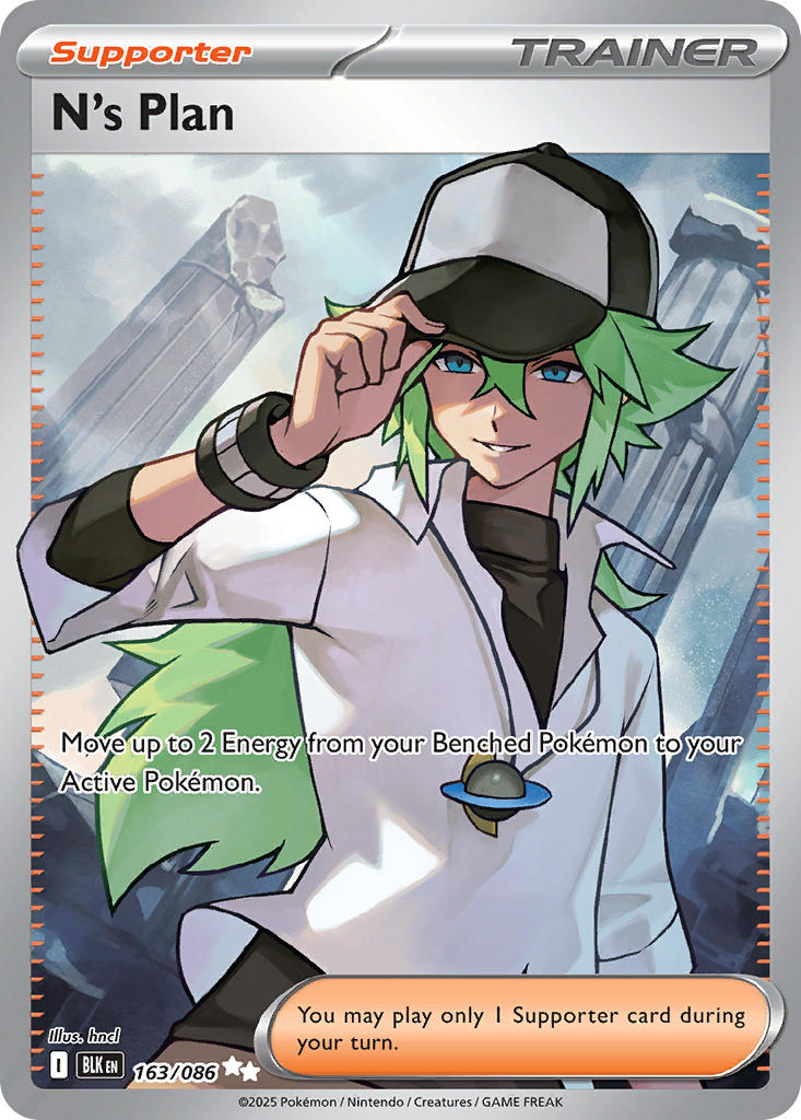 N's Plan⁣ - Black Bolt⁣ (Ultra Rare)⁣ [163] English / Near Mint / Normal