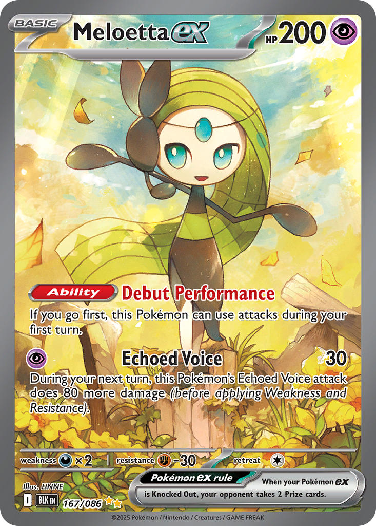 Meloetta ex⁣ - Black Bolt⁣ (Special Illustration Rare)⁣ [167] English / Near Mint / Normal