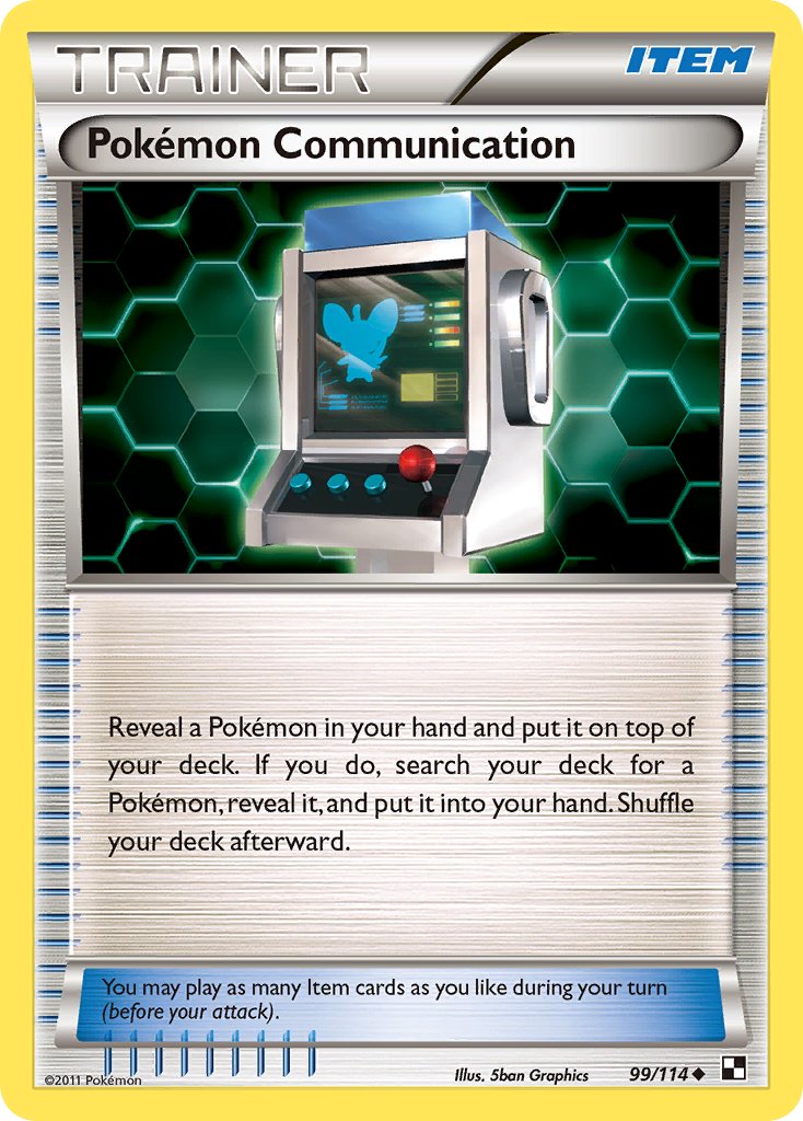Pokémon Communication - Black & White (Uncommon) [BLW-99] English / Near Mint / Normal