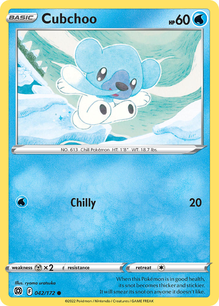 Cubchoo - Brilliant Stars (Common) [BRS-042] English / Near Mint / Normal