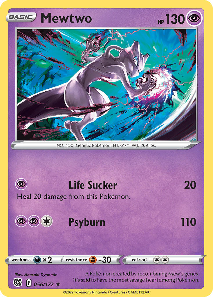 Mewtwo - Brilliant Stars (Rare) [BRS-056] English / Near Mint / Normal