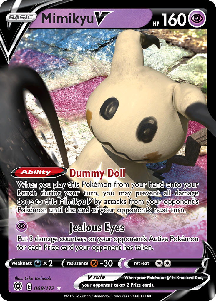 Mimikyu V - Brilliant Stars (Ultra Rare) [BRS-068] English / Near Mint / Normal
