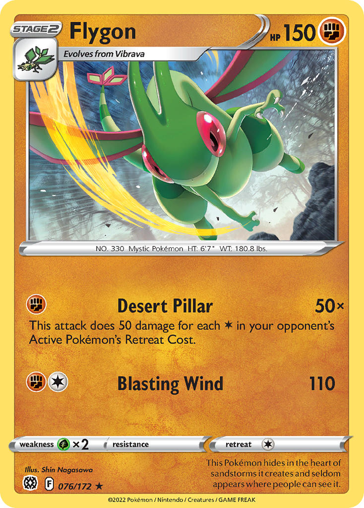 Flygon - Brilliant Stars (Rare) [BRS-076] English / Near Mint / Normal