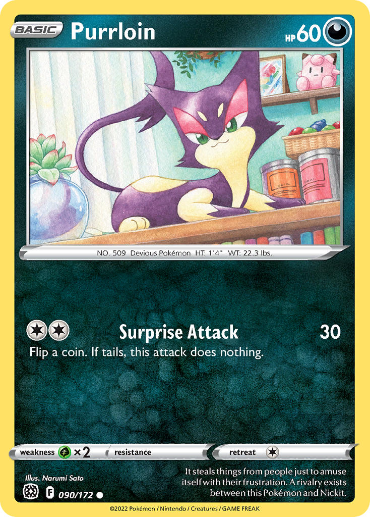 Purrloin - Brilliant Stars (Common) [BRS-090] English / Near Mint / Normal