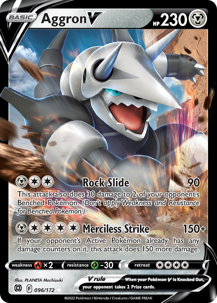 Aggron V - Brilliant Stars (Ultra Rare) [BRS-096] English / Near Mint / Normal