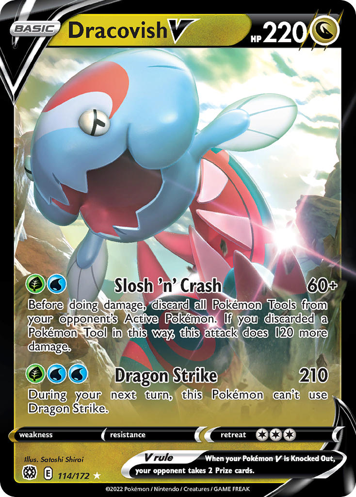 Dracovish V - Brilliant Stars (Ultra Rare) [BRS-114] English / Near Mint / Normal
