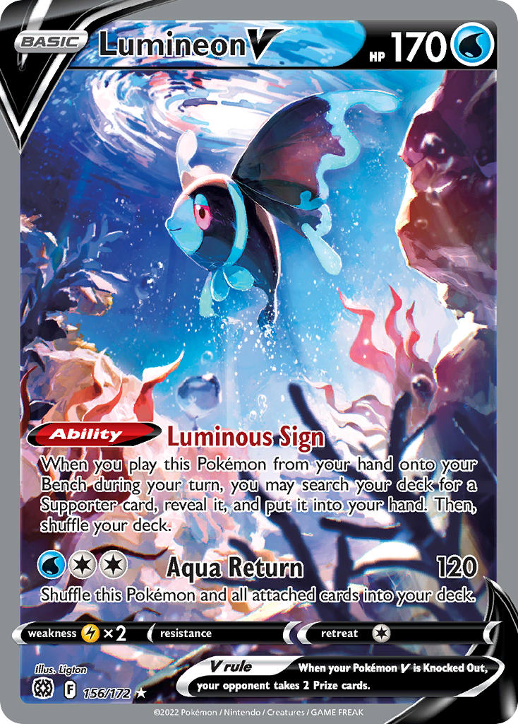Lumineon V - Brilliant Stars (Ultra Rare) [BRS-156] English / Near Mint / Normal