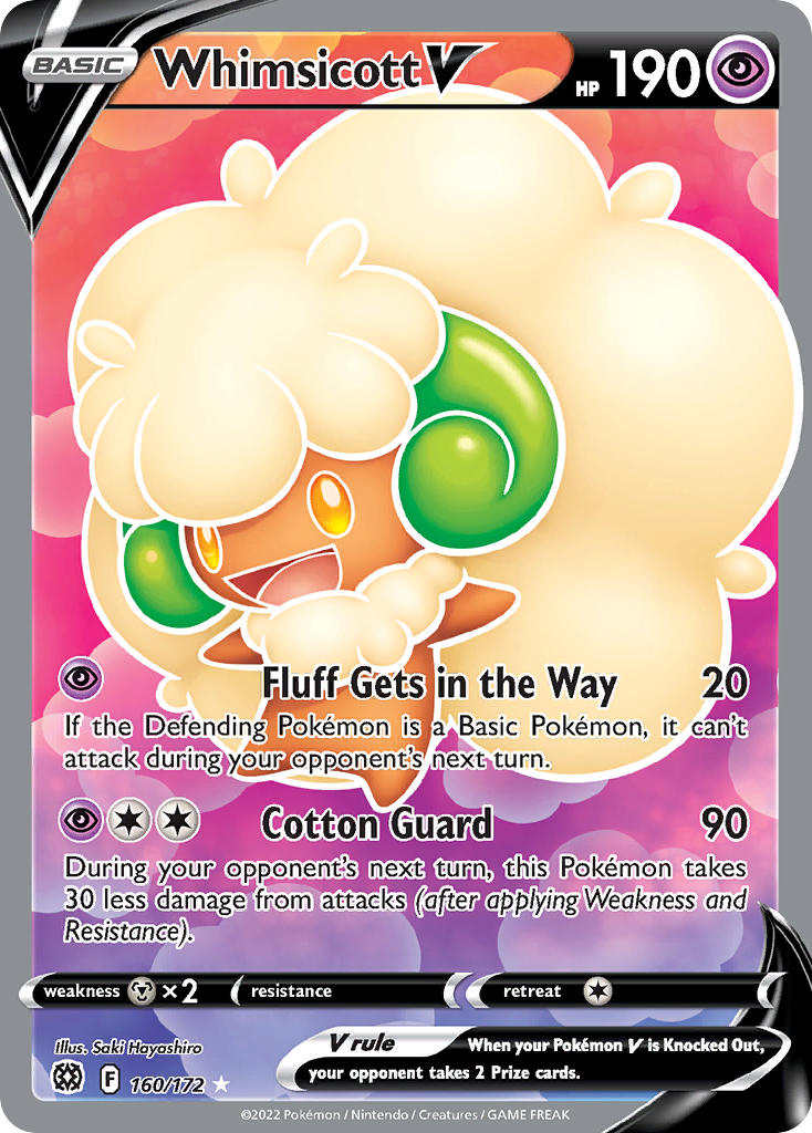 Whimsicott V - Brilliant Stars (Ultra Rare) [BRS-160] English / Near Mint / Normal