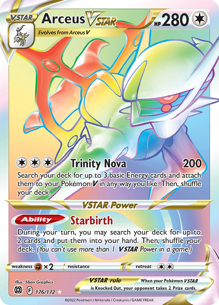 Arceus VSTAR - Brilliant Stars (Secret Rare) [BRS-176] English / Near Mint / Normal