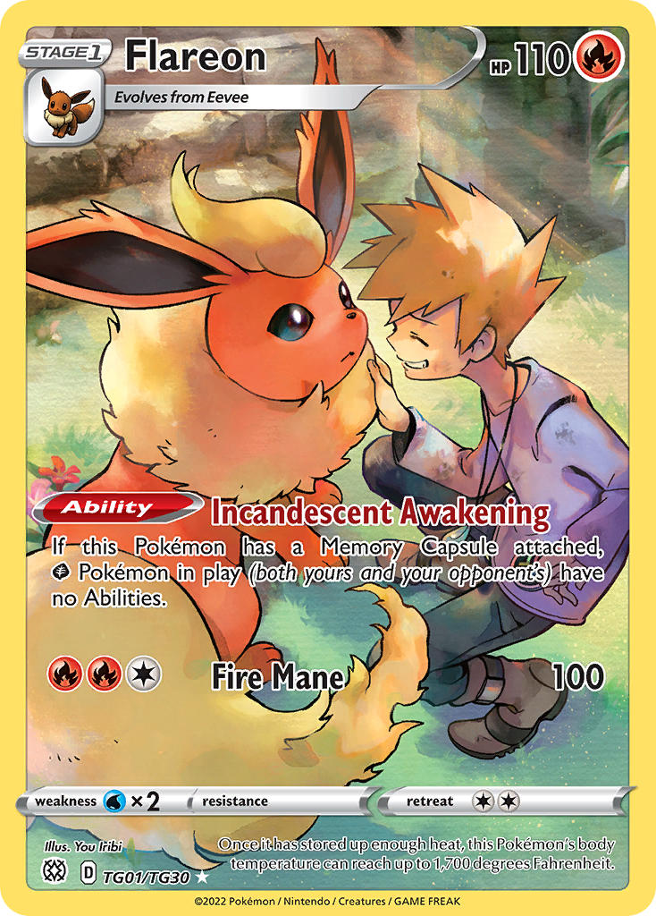 Flareon - Brilliant Stars (Holo Rare) [BRS-TG01] English / Near Mint / Normal