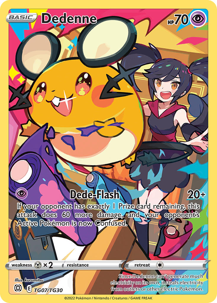 Dedenne - Brilliant Stars (Holo Rare) [BRS-TG07] English / Near Mint / Normal