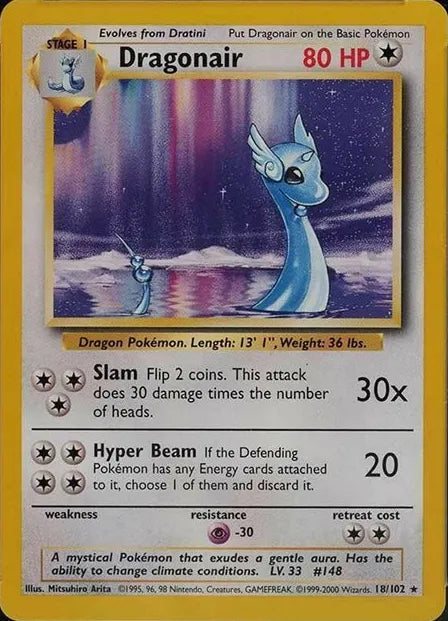 Dragonair⁣ - Base Set⁣ (Rare)⁣ [18] English / Excellent / Normal