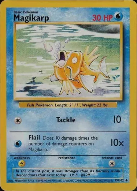 Magikarp⁣ - Base Set⁣ (Uncommon)⁣ [35] English / Poor / Normal