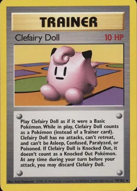 Clefairy Doll⁣ - Base Set⁣ (Rare)⁣ [70] English / Played / Normal