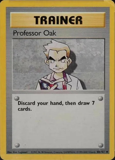 Professor Oak⁣ - Base Set⁣ (Uncommon)⁣ [88] English / Poor / Normal