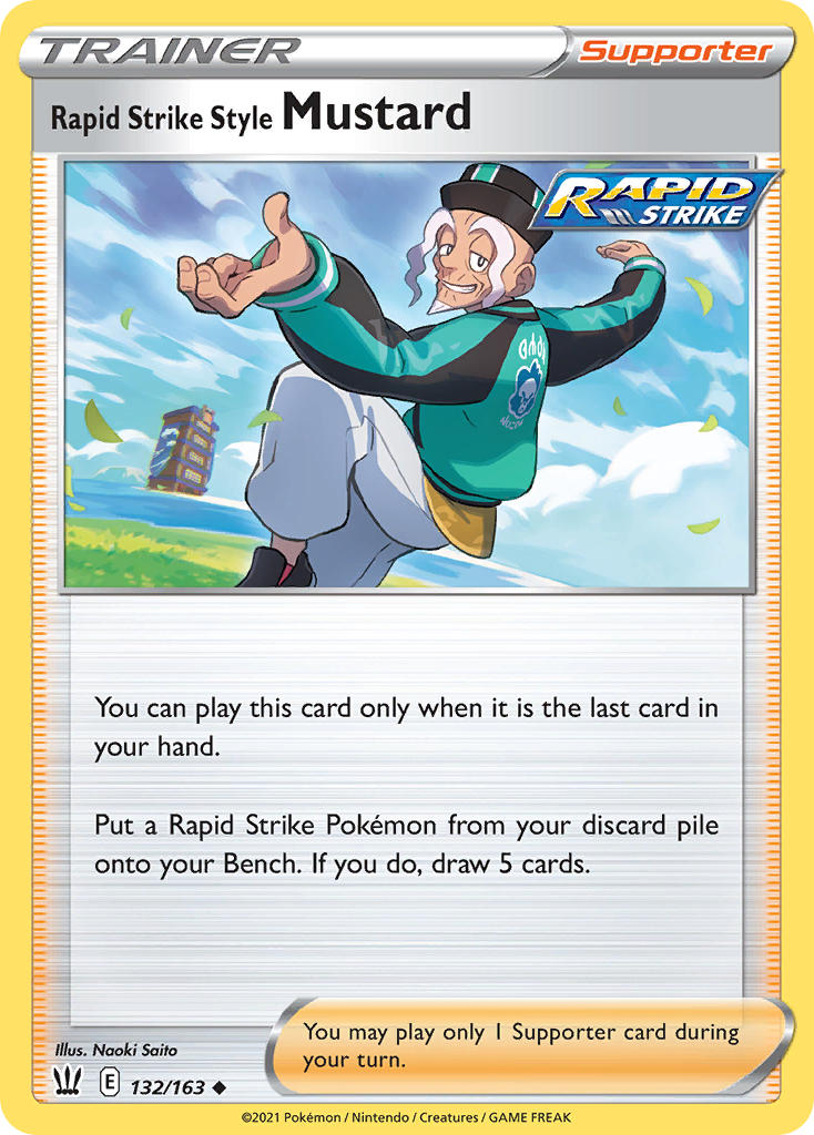 Rapid Strike Style Mustard - Battle Styles (Uncommon) [BST-132] English / Near Mint / Normal