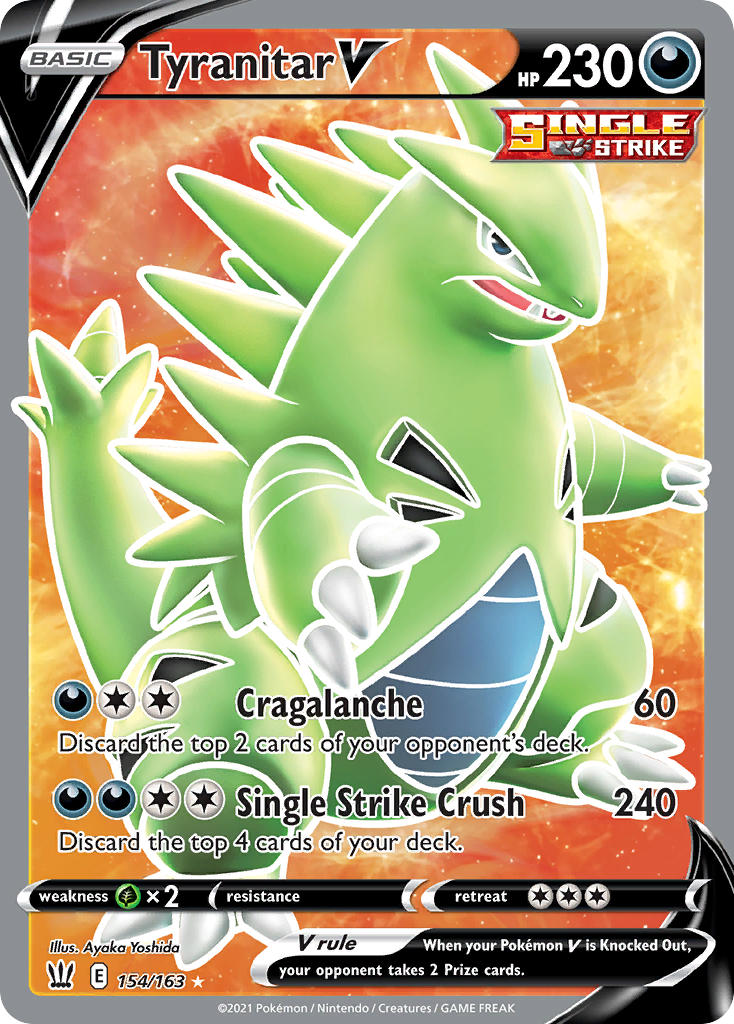 Tyranitar V - Battle Styles (Ultra Rare) [BST-154] English / Near Mint / Normal