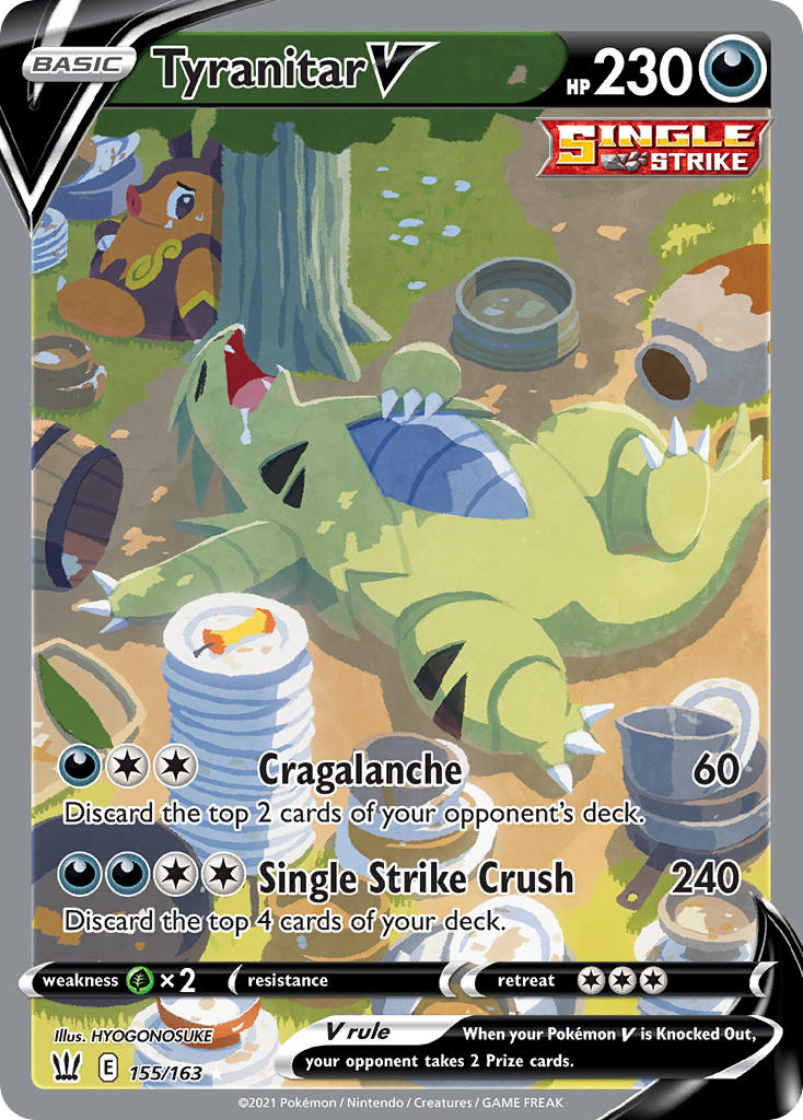 Tyranitar V - Battle Styles (Ultra Rare) [BST-155] English / Near Mint / Normal