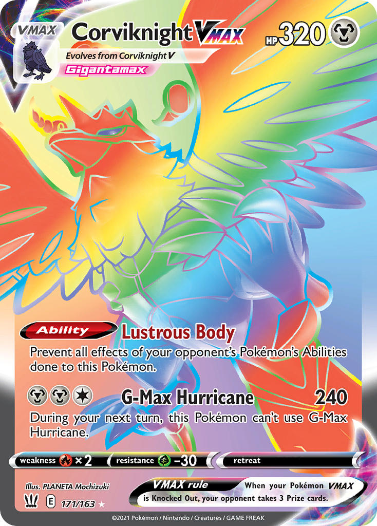 Corviknight VMAX - Battle Styles (Secret Rare) [BST-171] English / Near Mint / Normal