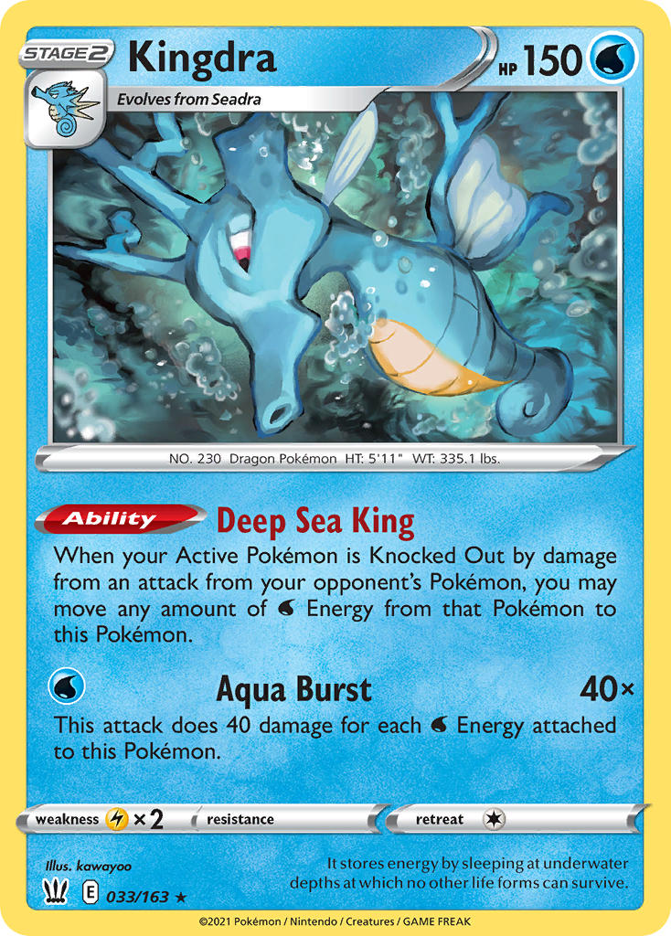 Kingdra - Battle Styles (Holo Rare) [BST-33] English / Near Mint / Normal