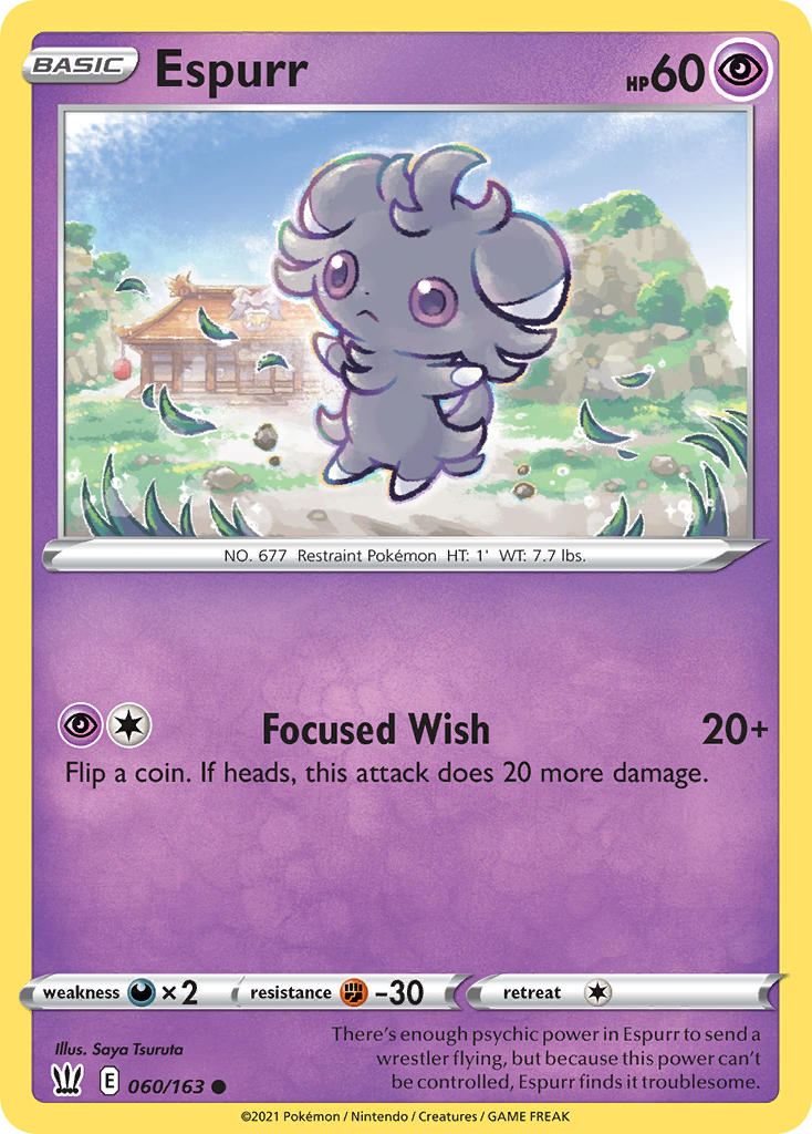 Espurr - Battle Styles (Common) [BST-60] English / Near Mint / Normal